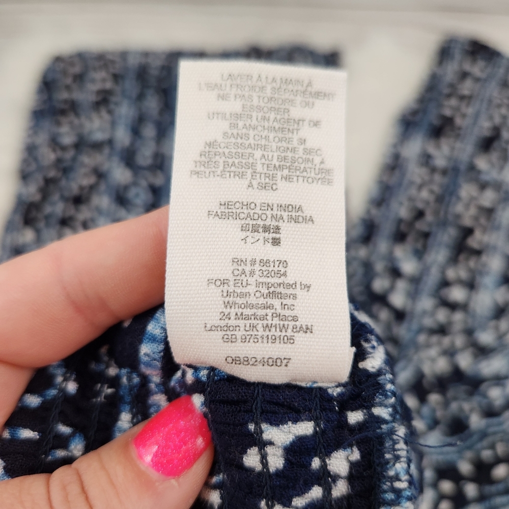 Free People Elena Wide Leg Crop Pants Boho Elastic Waistband - Picture 6 of 7